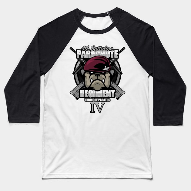 Parachute Regiment - 4th Battalion Baseball T-Shirt by TCP